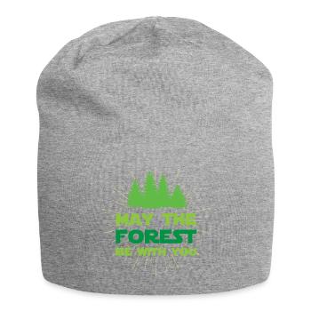 Que la forêt soit avec vous - Bonnet en jersey - gris chiné - Devant