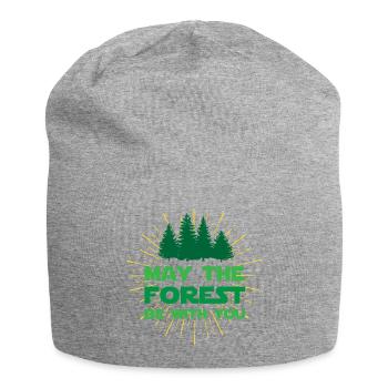 Que la forêt soit avec vous - Bonnet en jersey - gris chiné - Devant