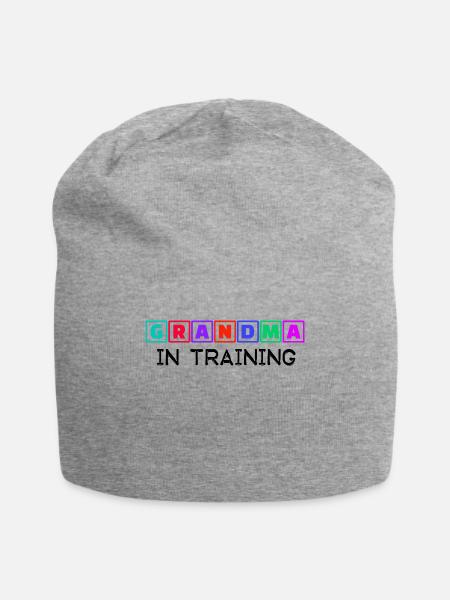 Humorous Statement Grandmother Grandma Old Woman - Jersey Beanie - heather grey