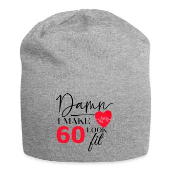 60 Birthday - Drôle de fitness Anniversaire Dire - Bonnet en jersey - gris chiné - Devant