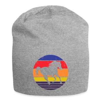 Islandpferde Pferdeliebe Galopp Pferde Reiten - Jersey-Beanie - Grau meliert - Vorne