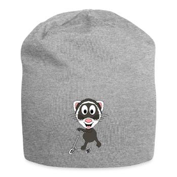 ROLLER - FRETTCHEN - TIER - TIERISCH - FUNSPORT - Jersey-Beanie - Grau meliert - Vorne