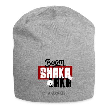 Boom Shaka Laka Spruch - Jersey-Beanie - Grau meliert - Vorne