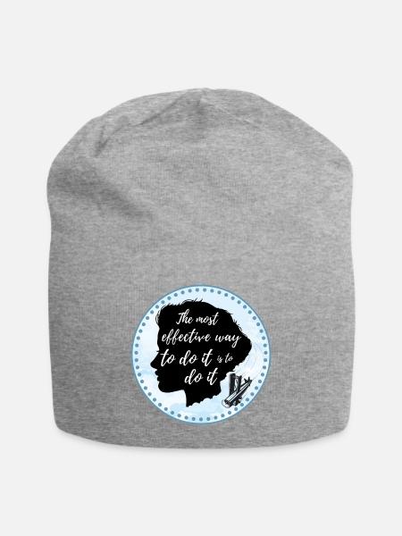 Amelia Earhart motivational - Jersey-Beanie - Grau meliert