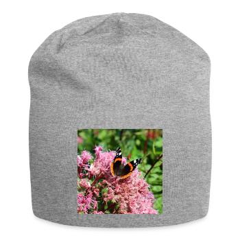 Papillons - Bonnet en jersey - gris chiné - Devant