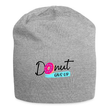 Donut Sweets Statement Snacking Délicieux - Bonnet en jersey - gris chiné - Devant