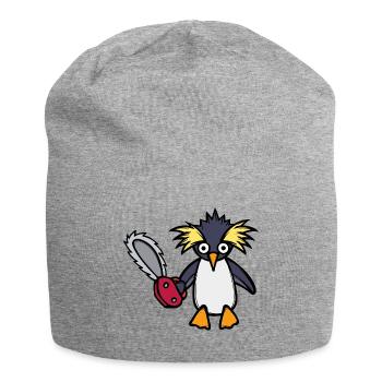 Oiseau manchot frais de l’Antarctique - Bonnet en jersey - gris chiné - Devant
