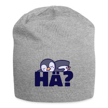 Süß Pinguin Spruch Vogel Tier Arktis Kalt - Jersey-Beanie - Grau meliert - Vorne