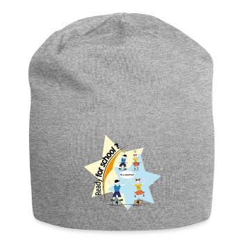 Bereit für die Schule? Cleverer Schüler - Jersey-Beanie - Grau meliert - Vorne