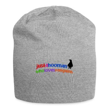 Penguin Cool Statement Animal South Pole Bird - Jersey Beanie - heather grey - Front