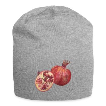 Cuisson des fruits de grenade - Bonnet en jersey - gris chiné - Devant