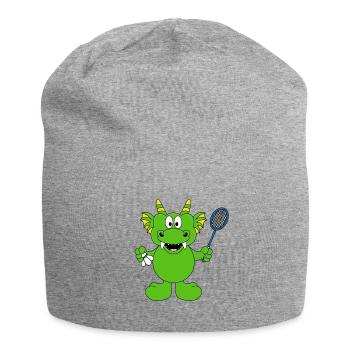 DRACHE - FEDERBALL - SPORT - BADMINTON - TIER - Jersey-Beanie - Grau meliert - Vorne