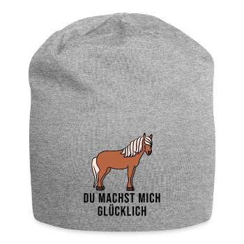 Horse Fan Horses Icelandic Horses Riding Statement - Jersey Beanie - heather grey - Front