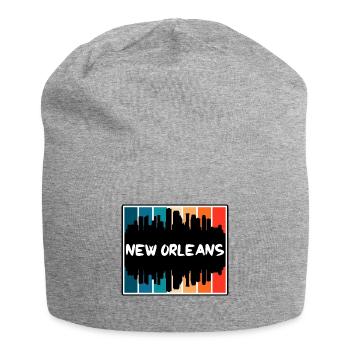 Nouvelle-Orléans Louisiane États-Unis Skyline Silhouette Trave - Bonnet en jersey - gris chiné - Devant
