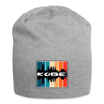 Kobe Japon Skyline Silhouette Voyage Souvenir - Bonnet en jersey - gris chiné - Devant