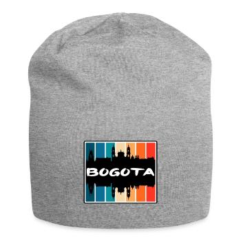 Bogota Colombia Skyline Silhouette Travel Souvenir - Jersey Beanie - heather grey - Front