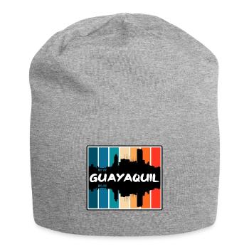 Guayaquil Equador Skyline Silhouette Travel Souven - Jersey-Beanie - Grau meliert - Vorne