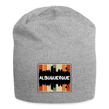 Albuquerque Nouveau-Mexique États-Unis Skyline Silhouette - Bonnet en jersey - gris chiné - Devant