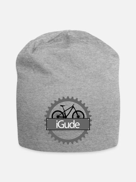 iGude Zahnrad MTB - Jersey-Beanie - Grau meliert