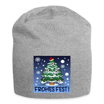 FROHES FEST - WEIHNACHTEN FUßBALL - Jersey-Beanie - Grau meliert - Vorne