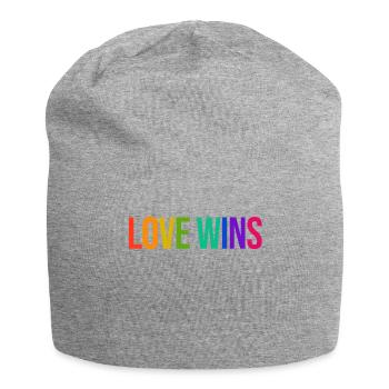 Regenbogen Lgbt Gleichberechtigung Statement Stolz - Jersey-Beanie - Grau meliert - Vorne
