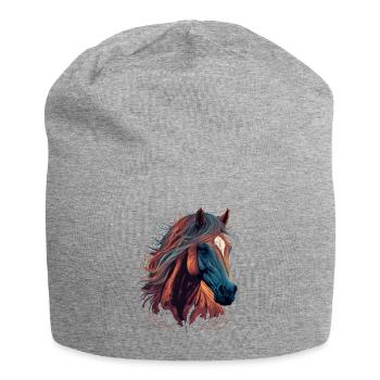 Jument - Bonnet en jersey - gris chiné - Devant