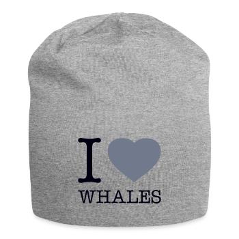 I LOVE WHALES - Jersey-Beanie - Grau meliert - Vorne
