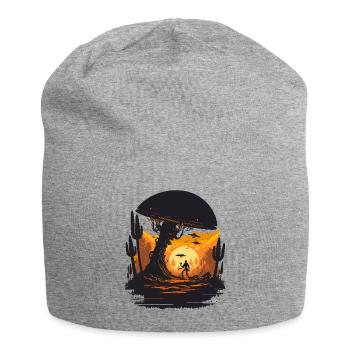 Nicht von dieser Welt - Jersey-Beanie - Grau meliert - Vorne