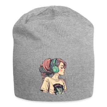 Lofi Beats - Jersey Beanie - heather grey - Front