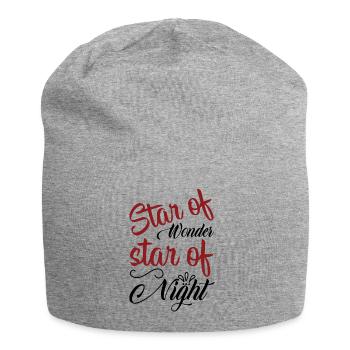 Star of wonder star of night - Jersey Beanie - heather grey - Front