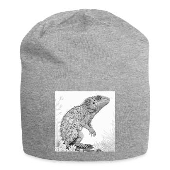 Jungle Lion Safari Nature Bio T-Shirt - Jersey Beanie - heather grey - Front