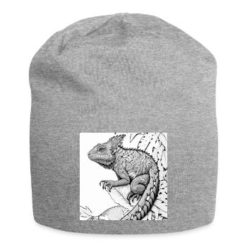 Jungle Lion Safari Nature Bio T-Shirt - Jersey Beanie - heather grey - Front