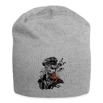 Adventure on the high seas, sailor sailing ship - Jersey Beanie - heather grey - Front