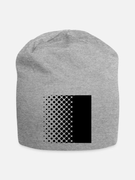 Black points - Jersey-Beanie - Grau meliert