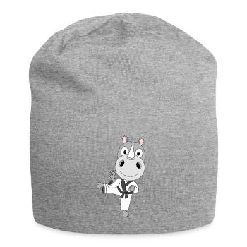 KARATE - NASHORN - SELBSTVERTEIDIGUNG - SPORT - Jersey-Beanie - Grau meliert - Vorne