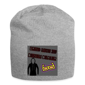 Bring mich zu deinem Dealer - Jersey-Beanie - Grau meliert - Vorne