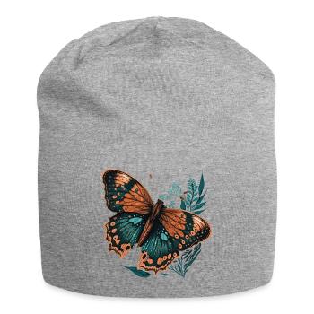 Butterfly Dreams - Jersey Beanie - heather grey - Front