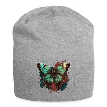 Gossamer Butterfly - Jersey Beanie - heather grey - Front