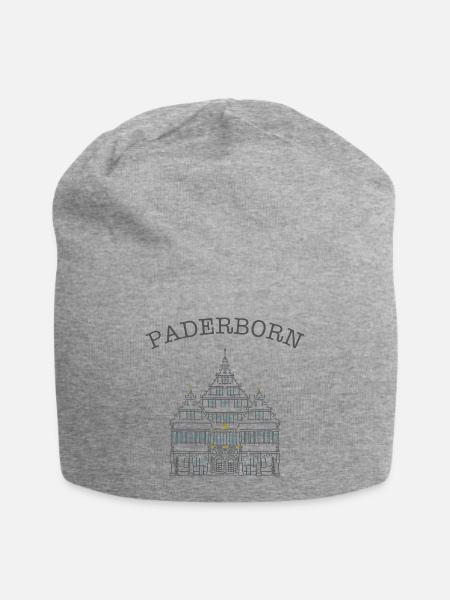 Paderborn, Historisches Rathaus, Deutschland - Jersey-Beanie - Grau meliert