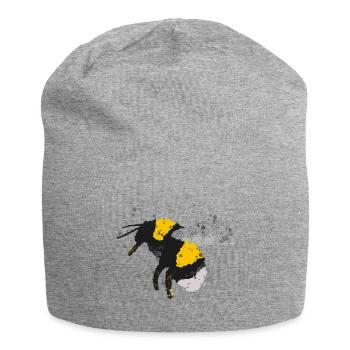 Bourdon dans la nature - Bonnet en jersey - gris chiné - Devant