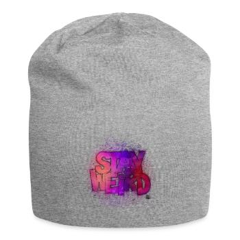 Stay Weird - Bonnet en jersey - gris chiné - Devant