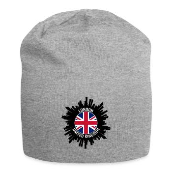 Londres Skyline Uk Flag Souvenir de voyage - Bonnet en jersey - gris chiné - Devant