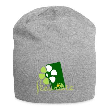 Blumenhändler - Jersey-Beanie - Grau meliert - Vorne