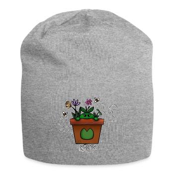Pot2Pousse ! Par Pousse2Bambou ! - Jersey Beanie - heather grey - Front