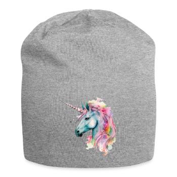Licorne Magie Fantaisie Fable Couleurs Colorées Art - Bonnet en jersey - gris chiné - Devant