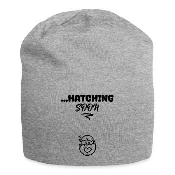 Baby Baby Bump Statement Pregnancy Pregnant - Jersey Beanie - heather grey - Front