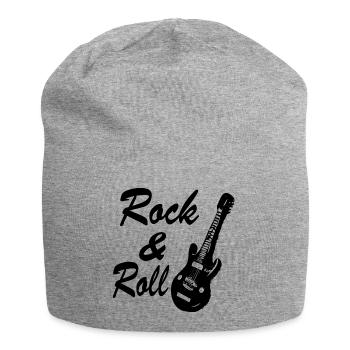 Rock and roll - Jersey Beanie - heather grey - Front