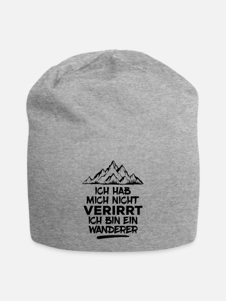Wandern Bergwanderung Wanderer Statement Wanderung - Jersey-Beanie - Grau meliert