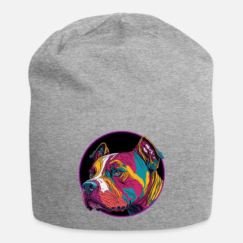 Pitpull - Jersey-Beanie - Grau meliert