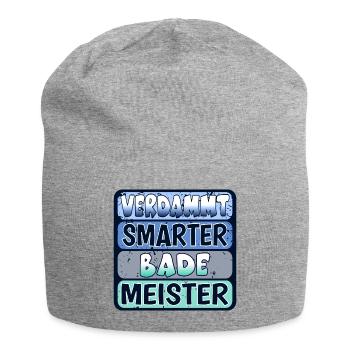 Bademeister - SCHWIMMEN FREIBAD - SEE - MEER - Jersey-Beanie - Grau meliert - Vorne
